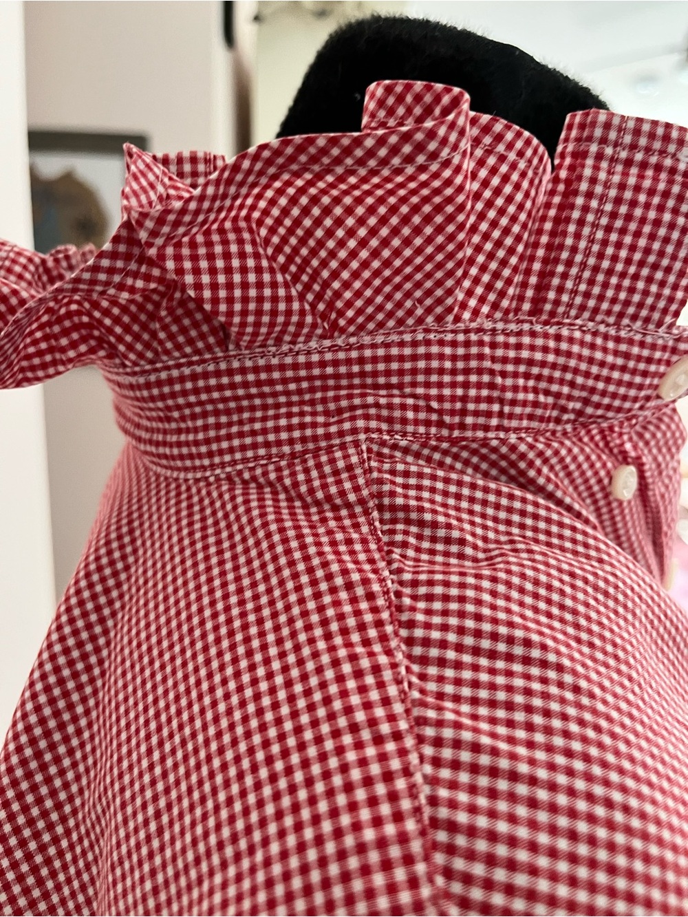 Ralph Lauren Red Gingham Button-Down Shirt - Picture 6 of 9